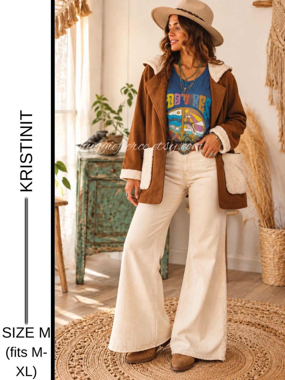 MSRP: $385 ✨Kristinit “Nutmeg” Sherpa Wool Blend Coat – Size M (Fits up to XL) ✨